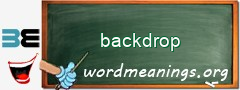 WordMeaning blackboard for backdrop